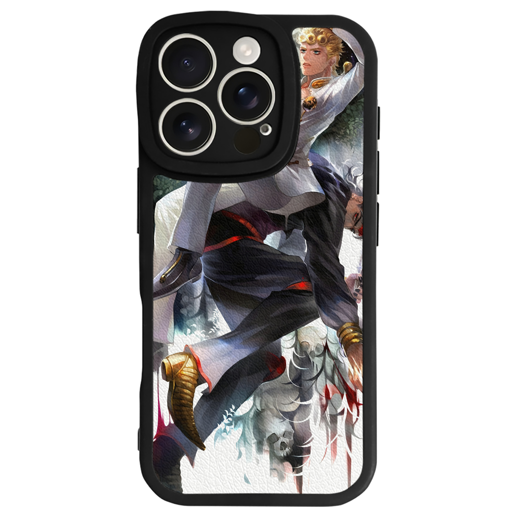 （画像用） ジョジョの奇妙な冒険 JoJo's Bizarre Adventure 【iPhone 16シリーズ対応】シリコンスマホケース（レザー調） 材質：シリコン